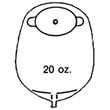 Nu-Hope Oval Cut-To-Fit Mid-Size Urinary Pouch With Flutter Valve