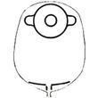 Nu-Hope Standard Convex Round Post-Operative Mid-Size Urinary Pouch