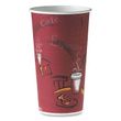  Dart Single-Sided Poly Paper Hot Cups in Bistro Design