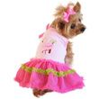 Doggie Designs Flamingo and Palm Tank Designer Dog Dress
