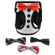 Doggie Design American River Ultra Choke Free Dog Harness Tuxedo With 4 Interchangeable Bows
