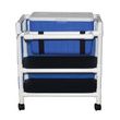 MJM International Hydration Ice Cart with Skirt Cover and Ice Chest with Two Storage Shelves