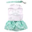Doggie Design Turquoise Crystal Dog Dress With Leash