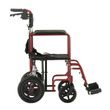 Nova Medical Transport Chair with Rear Wheels Side View