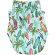 Doggie Design Hawaiian Cotton Camp Shirt - Surfboards And Palms