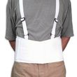 AT Surgical White Back Brace with Suspenders