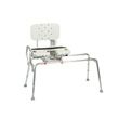 Snap N Save Sliding Transfer Bench With Cut-Out Molded Swivel Seat and Back