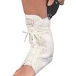 AT Surgical Lace Up Canvas Ankle Brace With Double Air Bladder