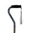 Nova Medical Offset Canes with Strap Black With Flowers