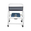 Mor-Medical Deluxe New Era Shower Commode Chair With Commode Pail and Slide Out Footrest