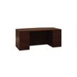 HON 10500 Series Bow Front Double Pedestal Desk with Full-Height Pedestals