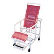 Healthline Reclining Shower Commode Chair with Legrest and Footrest