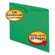 Smead Colored File Jackets with Reinforced Double-Ply Tab
