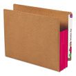 Smead Redrope Drop-Front End Tab File Pockets with Fully Lined Colored Gussets