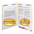 Smead Manila Reinforced End Tab Fastener Folders with Antimicrobial Product Protection