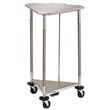 Clinton 18 Inch Stainless Steel Triangular Hamper with Lid