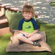 Childrens Factory Indoor/Outdoor Pillow Set - Forest Green And Tan