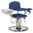 Clinton Padded Blood Drawing Chair with ClintonClean Flip Arm and Drawer