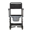 Nova Medical Drop-Arm Transport Chair Commode Front View