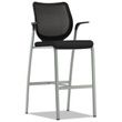 HON Nucleus Series Caf-Height Stool with ilira-Stretch M4 Back
