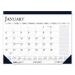 House of Doolittle 100% Recycled Two-Color Monthly Desk Pad Calendar with Large Notes Section