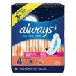 Always Ultra Thin Overnight Pads with Wings