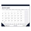  House of Doolittle 100% Recycled Two-Color Monthly Desk Pad Calendar with Large Notes Section