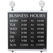Headline Sign Century Series Business Hours Sign