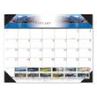 House of Doolittle 100% Recycled Full-Color Photo Monthly Desk Pad Calendar