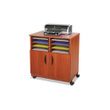 Safco Mobile Laminate Machine Stand With Sorter Compartments