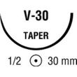 Medtronic Taper Point 30 Inch Suture with Needle V-30