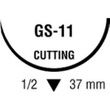 Medtronic Sofsilk Reverse Cutting Suture with Needle GS-11