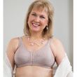 ABC Front Close Rose Contour Mastectomy Bra Style 123 - Cocoa Front 