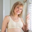 ABC Front Close Rose Contour Mastectomy Bra Style 123-Beige Front View