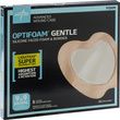 Medline Optifoam Gentle Sacrum Silicone Faced Foam and Border Dressing with Liquitrap Core