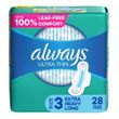 Always Ultra Thin Super Absorbency Feminine Pad with Wings