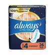 Always Ultra Thin Overnight Super Absorbency Feminine Pad with Wings