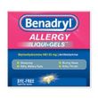 Johnson & Johnson Benadryl Allergy Liqui-Gels Antihistamine Drug Capsules