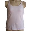 LuisaLuisa Spaghetti Strap Camisole With Built In Pocketed Bra - White Front View