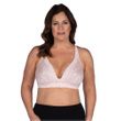 Leading Lady Nola Lace Wirefree Front Closure Bralette - Pearly Pink