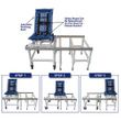 MJM International Articulating Dual Shower Transfer Chair