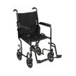 McKesson Aluminum Frame Lightweight Transport Chair with Padded Arms