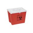Medline Large PG-II Flat Sharps Container With Port Lid