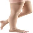 Medi USA Mediven Comfort Thigh High 30-40 mmHg Compression Stockings w/ Lace Silicone Top Band Open Toe