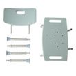 Knockdown Back Shower Chair With Microban Antimicrobial -Light Blue