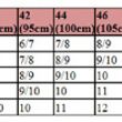 Lightweight Breast Prosthesis Size Chart