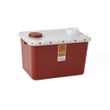 Medline Large Biohazard Container with Star Lid