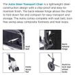 Proactive Medical  Steel Astra Transport Chair With Nylon Seat
