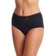 QT Modern Panty With Lace Insert - Black