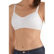 Amoena Ruth Wire Free Soft Cup Bra - White Front
